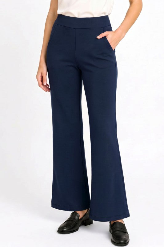 Scuba Flare Pants – Stretch Fit With Side Pockets