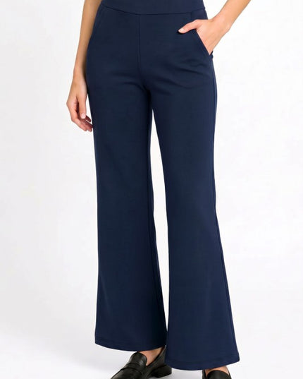 Scuba Flare Pants – Stretch Fit With Side Pockets