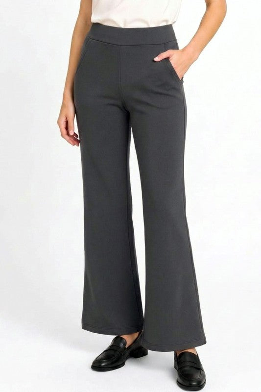 Scuba Flare Pants – Stretch Fit With Side Pockets