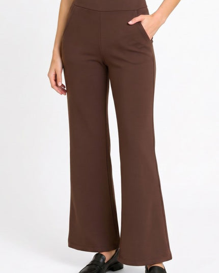 Plus Scuba Flare Pants – Stretch Fit With Side Pockets