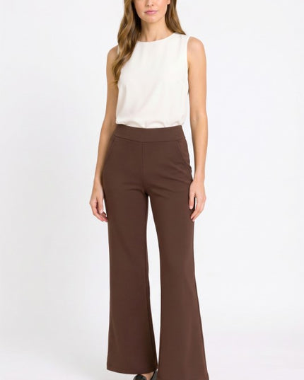 Scuba Flare Pants – Side Pocket Sculpt Style
