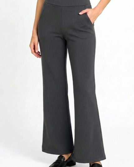 Plus Scuba Flare Pants – Stretch Fit With Side Pockets