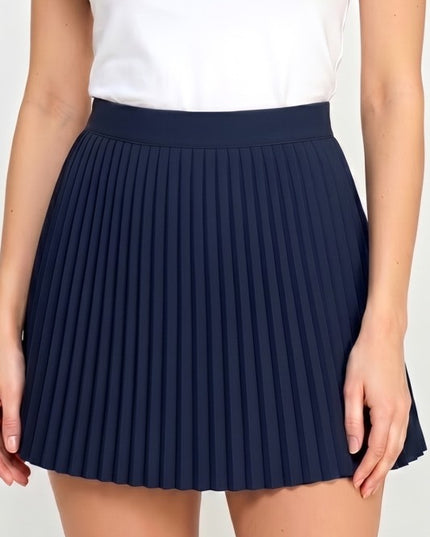 Varsity Pleated Skort – Sporty A-Line Style