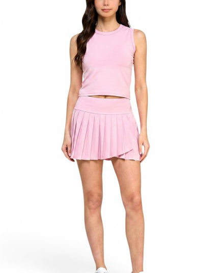 TS103SET Varsity Tennis Skort Set – Sporty Classic