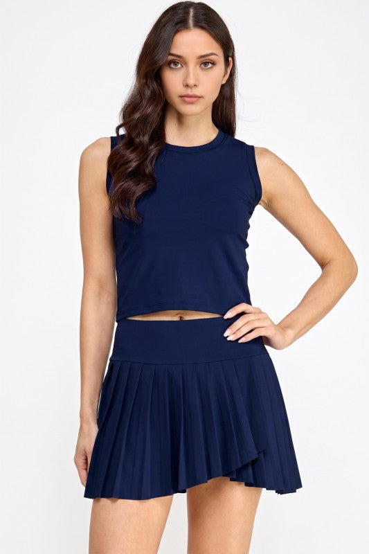 Pleated Tennis Skort Set – Varsity Court Style