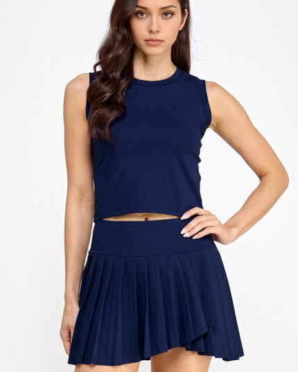 Pleated Tennis Skort Set – Varsity Court Style