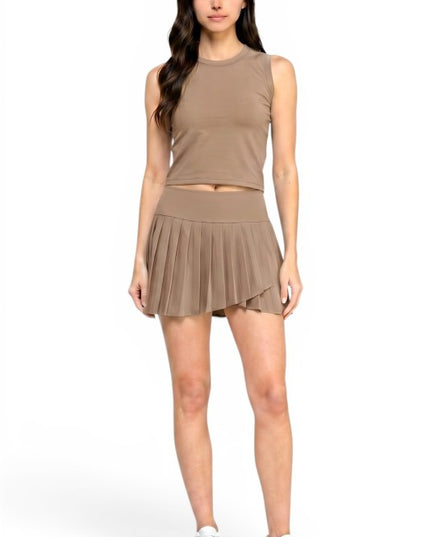 TS103SET Varsity Tennis Skort Set – Sporty Classic