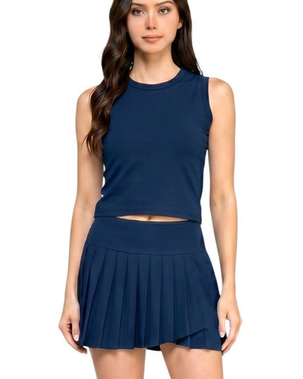 TS103SET Varsity Tennis Skort Set – Sporty Classic