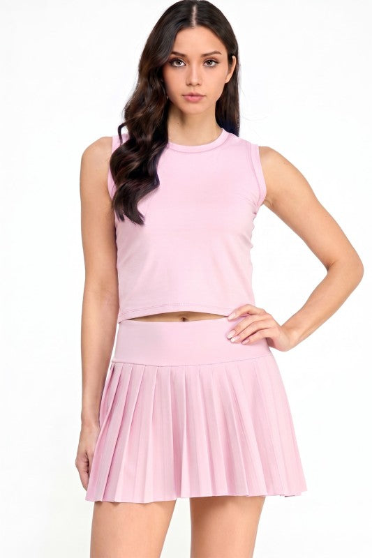 Pleated Skort Set – Varsity Inspired Tennis Style