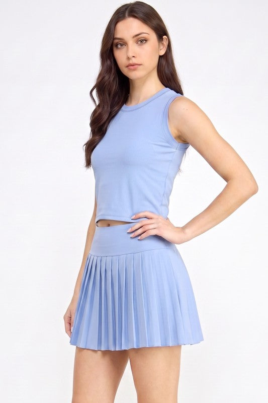 Pleated Skort Set – Varsity Inspired Tennis Style