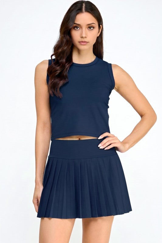 Pleated Skort Set – Varsity Inspired Tennis Style
