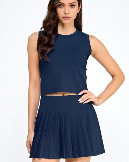 Pleated Skort Set – Varsity Inspired Tennis Style