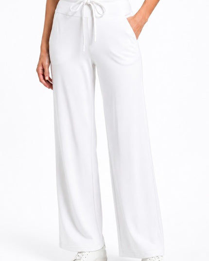 High Waist Straight Leg Pants – Drawstring Utility Style