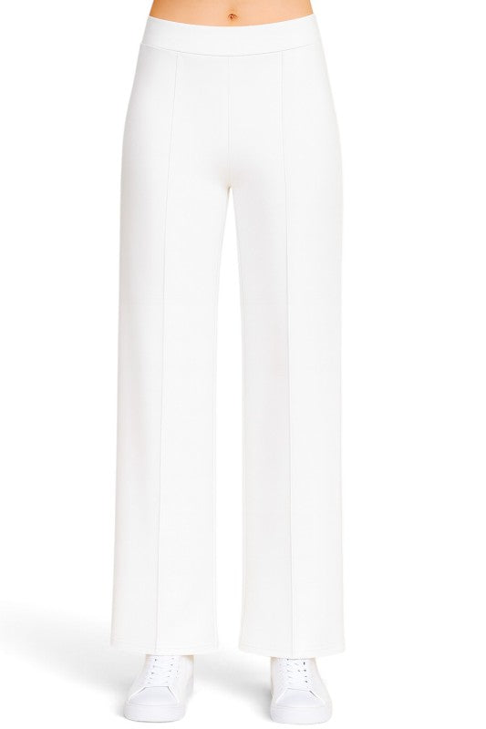 YC33 Pleated High Rise Pants – Relaxed Fit Comfort Style