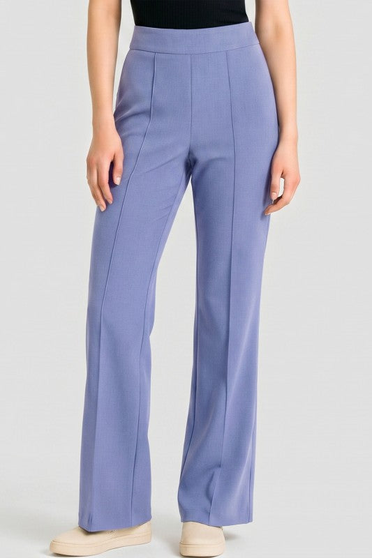 Pleated High Rise Pants – Relaxed Fit Comfort Style