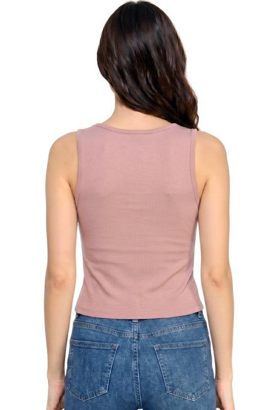 Rhinestone Tank Top – Glam Fit Statement Style
