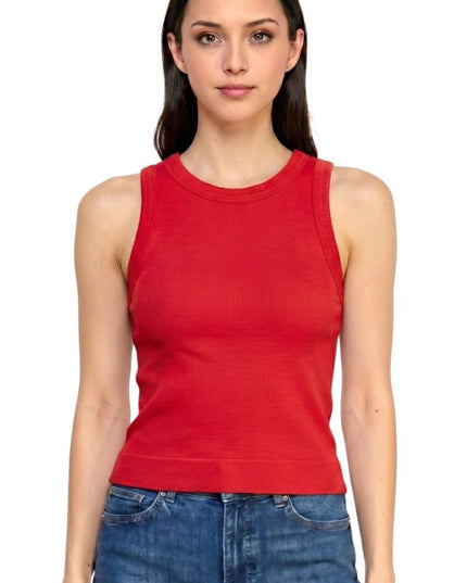Ribbed Tank Top – Solid Stretch Everyday Style