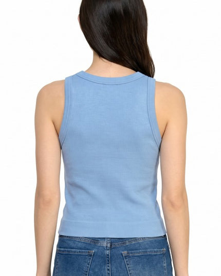 TO71L Solid Ribbed Tank Top – Everyday Essential Fit