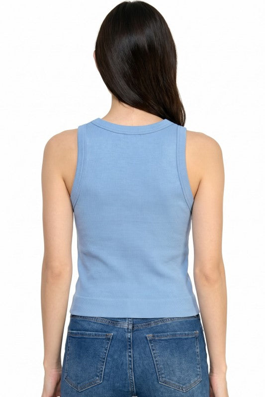 Ribbed Tank Top – Solid Stretch Everyday Style