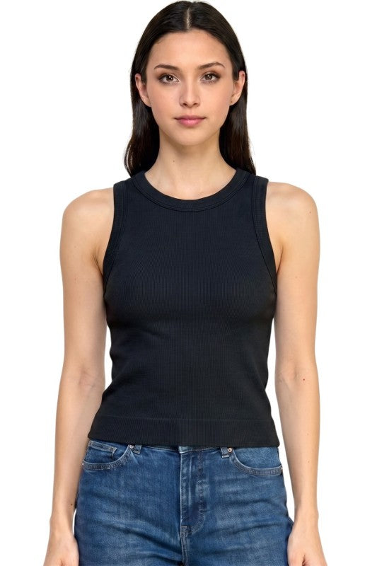 Ribbed Tank Top – Solid Stretch Everyday Style