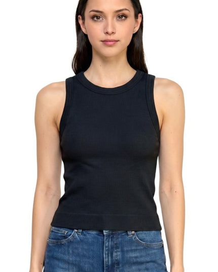 Ribbed Tank Top – Solid Stretch Everyday Style