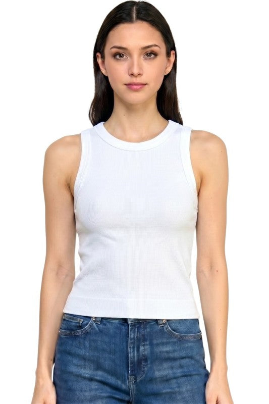 Ribbed Tank Top – Solid Stretch Everyday Style