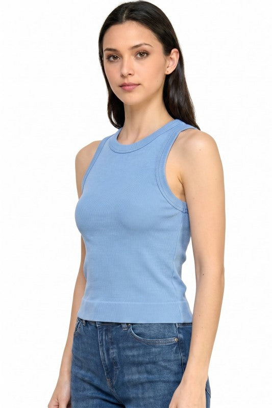 Ribbed Tank Top – Solid Stretch Everyday Style