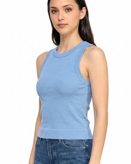 Ribbed Tank Top – Solid Stretch Everyday Style