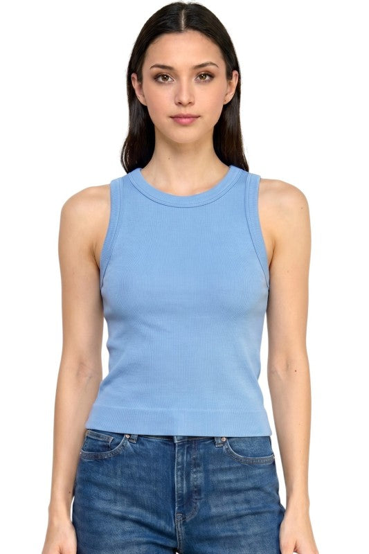 Ribbed Tank Top – Solid Stretch Everyday Style