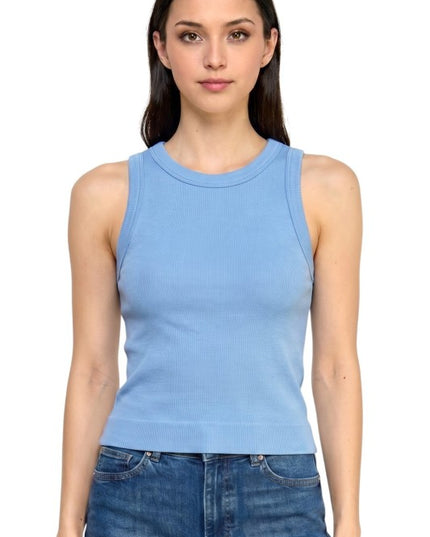 Ribbed Tank Top – Solid Stretch Everyday Style