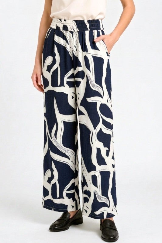 Wide Leg Pants – Bold Print Statement Style