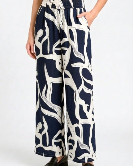 Wide Leg Pants – Bold Print Statement Style