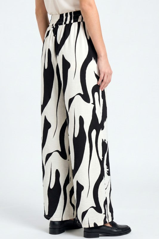 Wide Leg Pants – Bold Print Statement Style