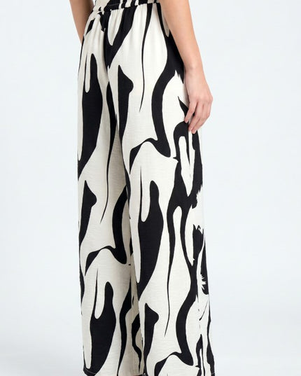 Wide Leg Pants – Bold Print Statement Style