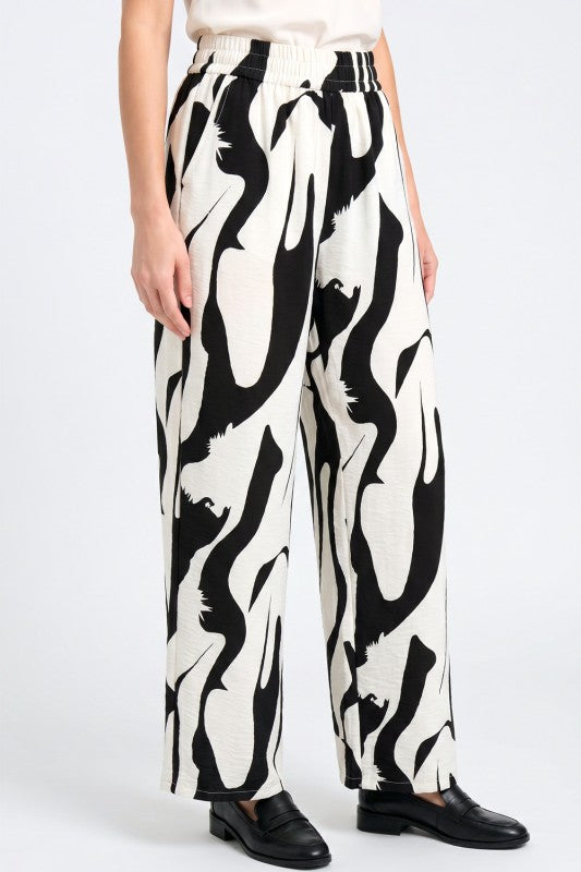 Wide Leg Pants – Bold Print Statement Style