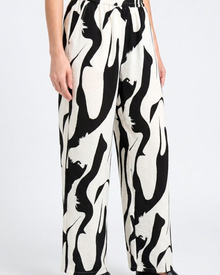 Wide Leg Pants – Bold Print Statement Style