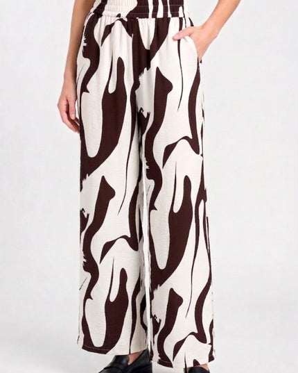 Wide Leg Pants – Bold Print Statement Style