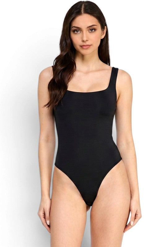 BST102 Seamless Double Layer Bodysuit – Square Neck Fit