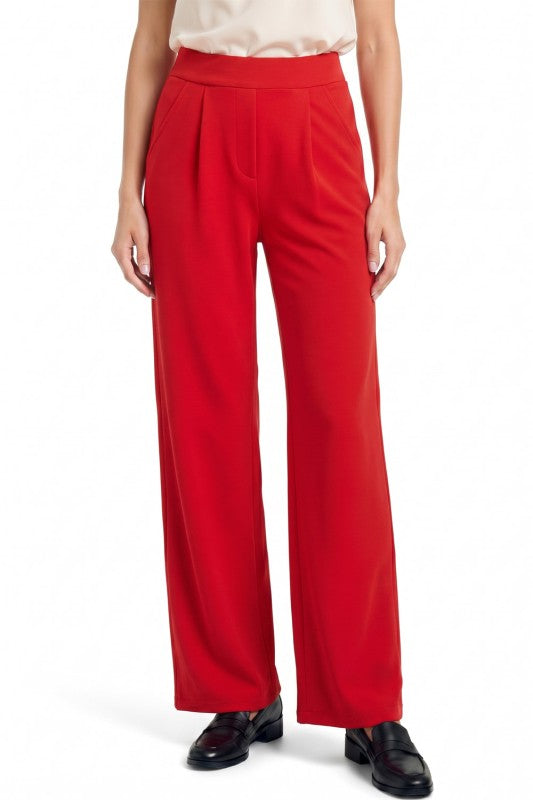 CDP19 Crepe Oversized Pants – Half Elastic Waist Comfort Fit