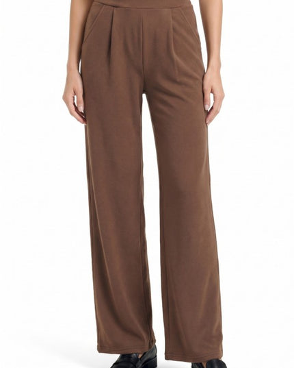 CDP19 Crepe Oversized Pants – Half Elastic Waist Comfort Fit
