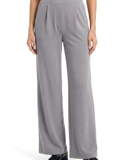 CDP19 Crepe Oversized Pants – Half Elastic Waist Comfort Fit