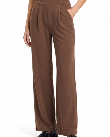 CDP19 Crepe Oversized Pants – Half Elastic Waist Comfort Fit