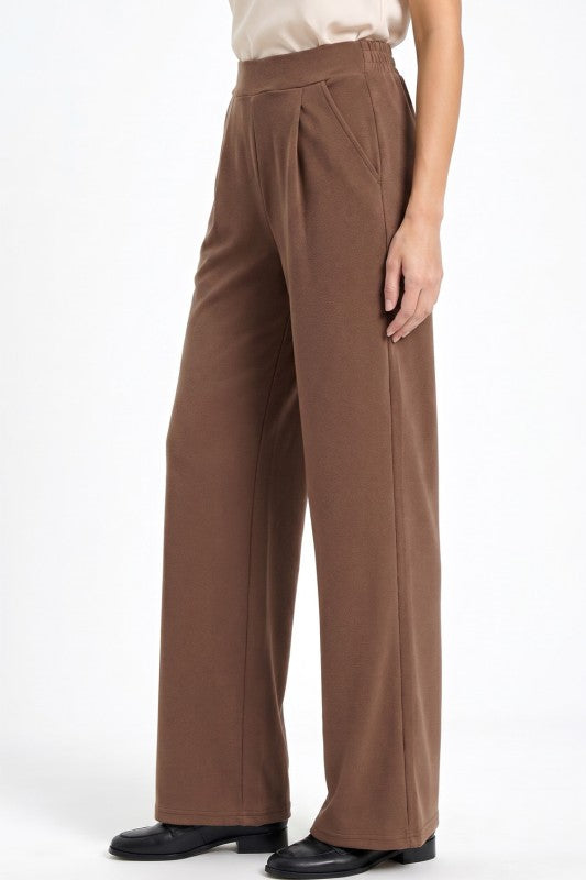 CDP19 Crepe Oversized Pants – Half Elastic Waist Comfort Fit