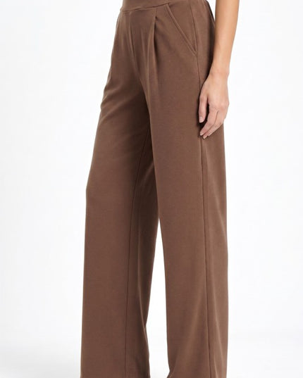 CDP19 Crepe Oversized Pants – Half Elastic Waist Comfort Fit