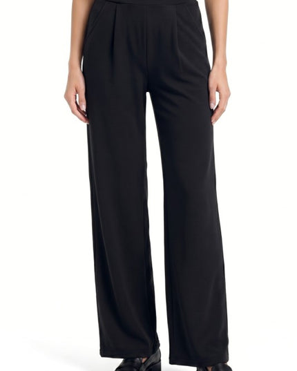 CDP19 Crepe Oversized Pants – Half Elastic Waist Comfort Fit