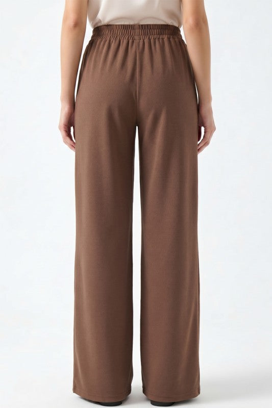 CDP19 Crepe Oversized Pants – Half Elastic Waist Comfort Fit