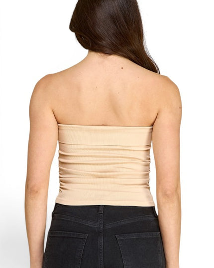 317LS Side Ruched Tube Top – Sculpt Fit Style