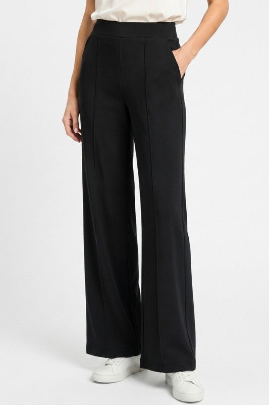 PLUS AIR34X Air Scuba Pleated Pants – Side Pocket Comfort Fit