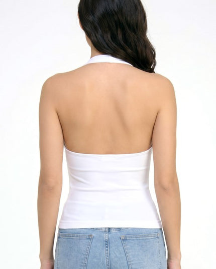 PT86 Seamless Halter Crop Tank – Double Layer Fit