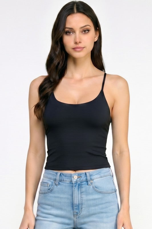 PT87 Seamless Criss-Cross Crop Tank – Double Layer Fit